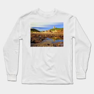 Wembury Beach & St Werburghs Church Long Sleeve T-Shirt